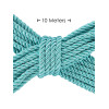 Ouch! Bondagetau - 10 meter - 6mm - Turkis Blå