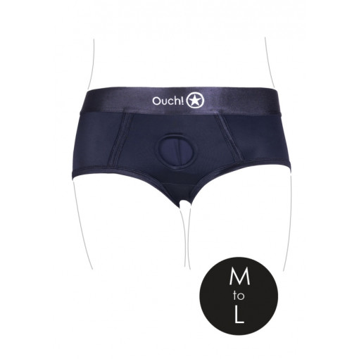 Ouch! Vibrating Strap-on Brief - M/L Ouch! Vibrating Strap-on Brief - M/L