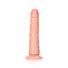 RealRock - Slim Realistic Dildo med sugekopp - 6" / 15,5 cm  - Lys hudfarge