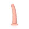 RealRock - Slim Realistic Dildo med sugekopp - 6" / 15,5 cm  - Lys hudfarge