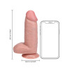Realrock - Tykk Dildo - 20,3 cm - Lys hudfarge