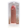 Realrock - Ekstra Tykk Dildo uten pung - 25,4 cm - Lys hudfarge