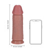 Realrock - Ekstra Tykk Dildo uten pung - 25,4 cm - Lys hudfarge