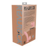 Realrock - Dual Density Vibrator Dildo with Weighted Balls - 8"/20,3 cm - Beige