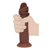 Realrock - Dual density sliding skin - Dildo i silikon - 8"/21cm - Brun Realrock - Dual density sliding skin - Dildo i silikon - 8"/21cm - Brun