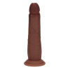 Realrock - Dual density sliding skin - Dildo i silikon - 8"/21cm - Brun Realrock - Dual density sliding skin - Dildo i silikon - 8"/21cm - Brun