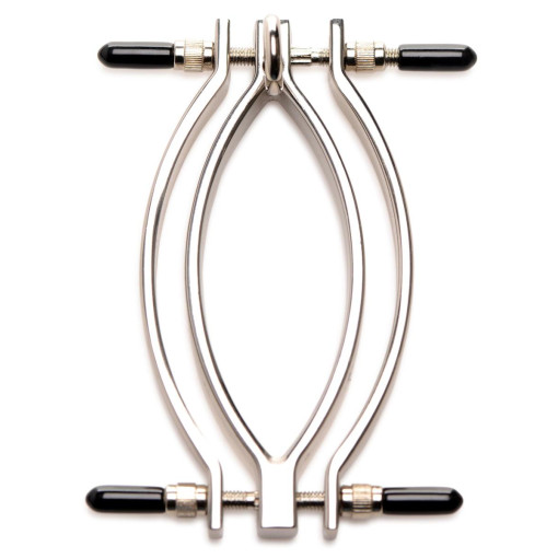 Master Series - Pussy Tugger with Leash - Kyskhetsklemme med bånd Master Series - Pussy Tugger with Leash - Kyskhetsklemme med bånd