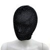 Lace Hood Shiny Diamonds - Maske med Stener - Sort