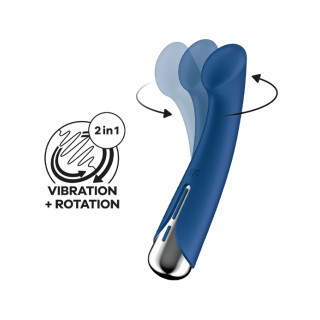 Satisfyer - Spinning G-spot - G-punktvibrator med rotasjoner - Blå