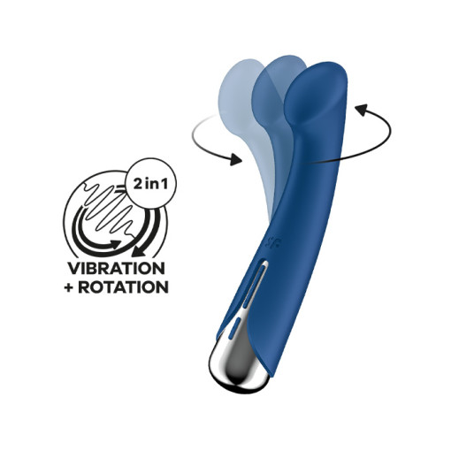 Satisfyer - Spinning G-spot - G-punktvibrator med rotasjoner - Blå
