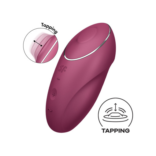Satisfyer - Tap & Climax - Tappende Klitorisvibrator - Rød