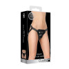Ouch! - Velvet justerbar Strap-on sele - Sort 