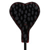 Bad Kitty - Hjerte minipisk sort med rød søm Bad Kitty - Hjerte minipisk sort med rød søm