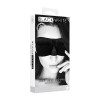 Ouch! Black & White - Satin Curvy Eyemask - Øyemaske Sort Ouch! Black & White - Satin Curvy Eyemask - Øyemaske Sort