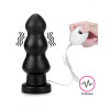 LoveToy - King Size Vibrating Anal Rigger  7,8" / 19,8 cm - sort 