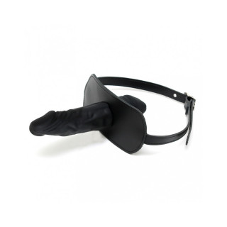 Rimba - Lærgag med Latexdildo