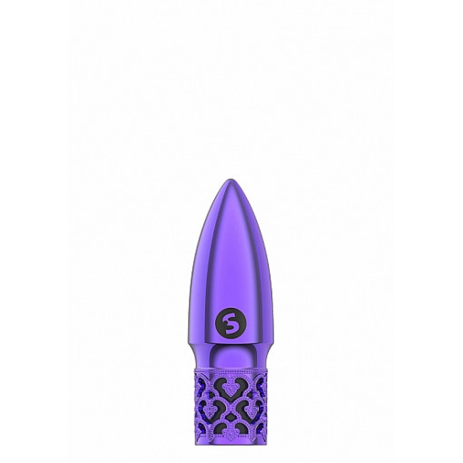 Royal Gems - Glitter - Oppladbar Bulletvibrator - Lilla Royal Gems - Glitter - Oppladbar Bulletvibrator - Lilla