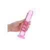 Realrock – Crystal Clear – Enkel Realistisk Dildo – Rosa - 20 cm Realrock – Crystal Clear – Enkel Realistisk Dildo – Rosa - 20 cm