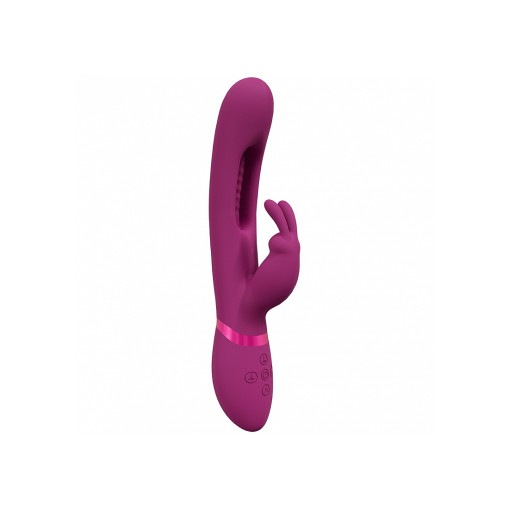 VIVE - Mika - Trippel Rabbitvibrator Med Heftig Tunge - Rosa VIVE - Mika - Trippel Rabbitvibrator Med Heftig Tunge - Rosa