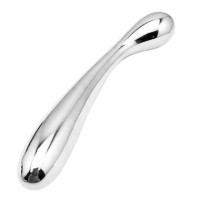 BQS - Ståldildo med bøy på en side  for G- og P-punktstimulering