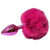 BQS - Buttplug med rosa plugg og rosa kaninhale BQS - Buttplug med rosa plugg og rosa kaninhale