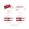 BDSM Deluxe sett med 5 deler og veske - Red BDSM Deluxe sett med 5 deler og veske - Red