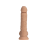 Silexd - Silikon Dildo med Pung - Model 1 - 7" - Lys Hudfarge