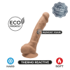 Silexd - Silikon Dildo med Pung - Model 1 - 7" - Lys Hudfarge