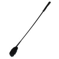 Avalon - Unicorn - Ridepisk med pels flipp - Sort