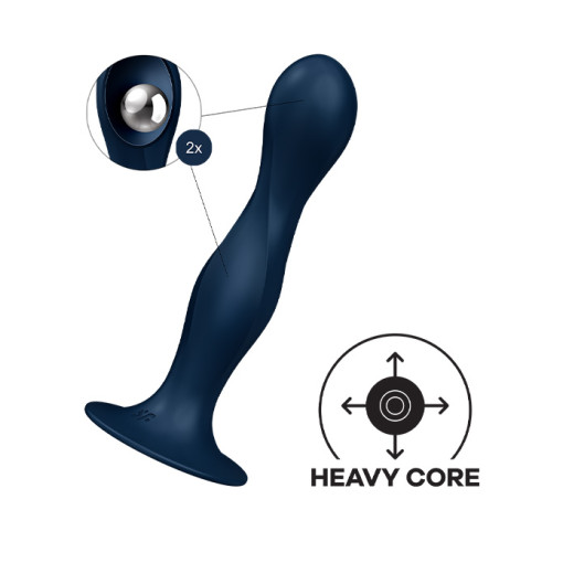 Satisfyer - Double Ball-R - Kinetisk Dildo - Blå Satisfyer - Double Ball-R - Kinetisk Dildo - Blå