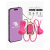 Intoyou - Tickly - Vibrerende brystklyper med kjede og app - Rosa  Intoyou - Tickly - Vibrerende brystklyper med kjede og app - Rosa