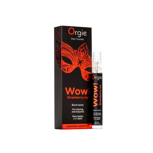 Orgie - Wow! Strawberry ice - Oral spray - Jordbær Orgie - Wow! Strawberry ice - Oral spray - Jordbær