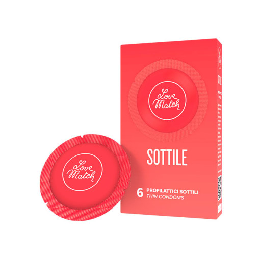 Love Match - Sottile - Tynne kondomer - Rød 