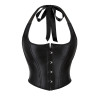 Gnist Undertøy - Halter-Neck Korsett - Svart 