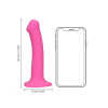 Loveline - Vibrator med base  - Medium - Rosa