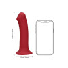 Loveline - Vibrator med base - Large -  Rød