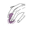 Loveline - Finger vibrator - Lilla 