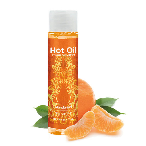 NUEI - HOT OIL - Varmende Massasjeolje - Mandarin - 100ml