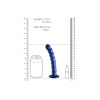 OUCH! - Beaded Silicone - Dildo med sugekopp - 16,5 cm - Blå