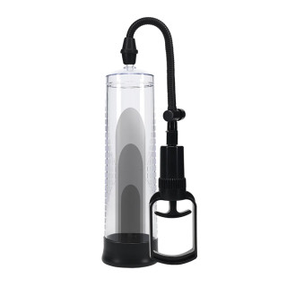 Pumped - Basic pump 2 - Penispumpe med håndgrep - Blank