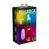 Realrock - Oppladbar vibrator uten pung - LED lys - 6"