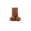 Penis Plushie - Penis Kosebamse - 60 cm - Brun 