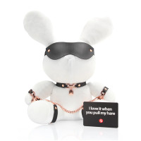 S-line - Bondage Rabbit Bamse - Large - Hvit og Sort 