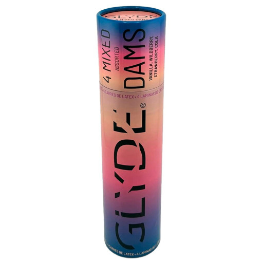 Glyde Dams mix pakke - Slikkelapper - 4 stk Glyde Dams mix pakke - Slikkelapper - 4 stk