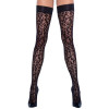Cottelli Legwear - Limited Edition - Hold Up Strømper Med Leopardmønster