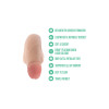 Blush - UrSelf - Affirm - 5 inch FTM Packer i silikon - Lys hudfarge