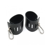 Rimba - Enkle håndcuffs med karabinkrok, sort