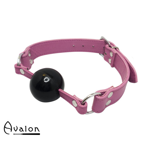 Avalon - QUIET - Rosa Gag med Sort Ball 40 mm Avalon - QUIET - Rosa Gag med Sort Ball 40 mm